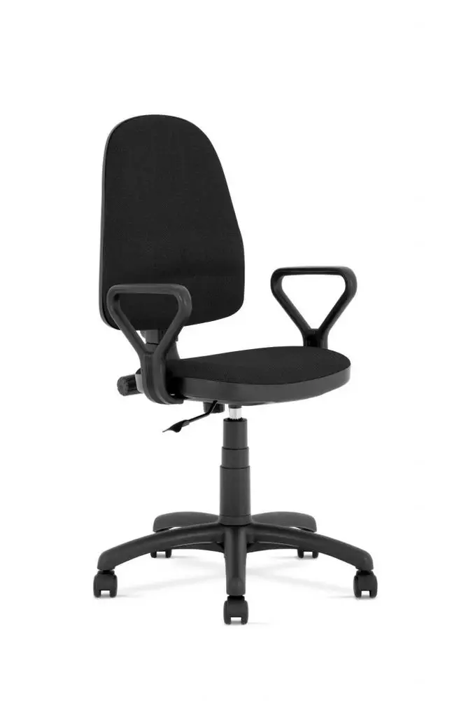 Halmar Kancelárska stolička BRAVO, čierna, látka OBAN EF019